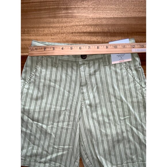 Cat & Jack Boys Green Striped Shorts With Pockets Size 8 - Picture 10 of 12
